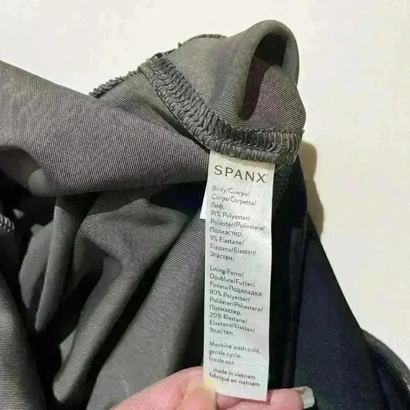 SPANX NWT Silver Chrome Velvet High Waist Leggings 3XL Womens - Picture 9 of 15